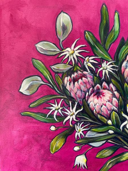 'Intrepid Daring' Australian native bouquet painting