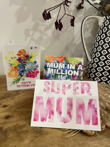 Mothers Day greeting card set of three