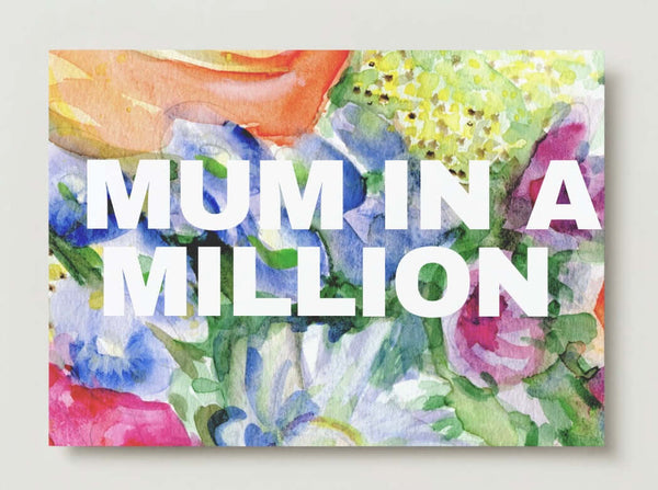 'Mum in a Million' greeting card