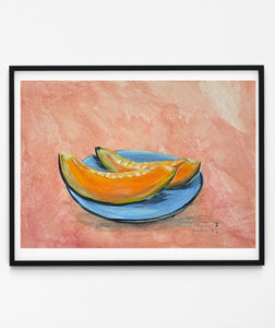 Original Rockmelon painting artwork A4