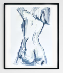 Large original female nude painting. A2