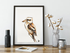 Original Kookaburra #1 painting artwork. Limited palette painting.